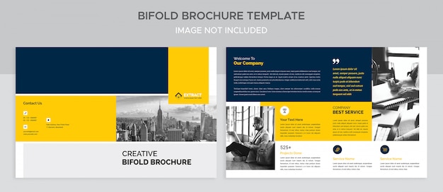 Corporate tweevoudige brochure sjabloon