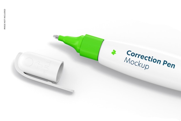Correction Pen Mockup, Close Up
