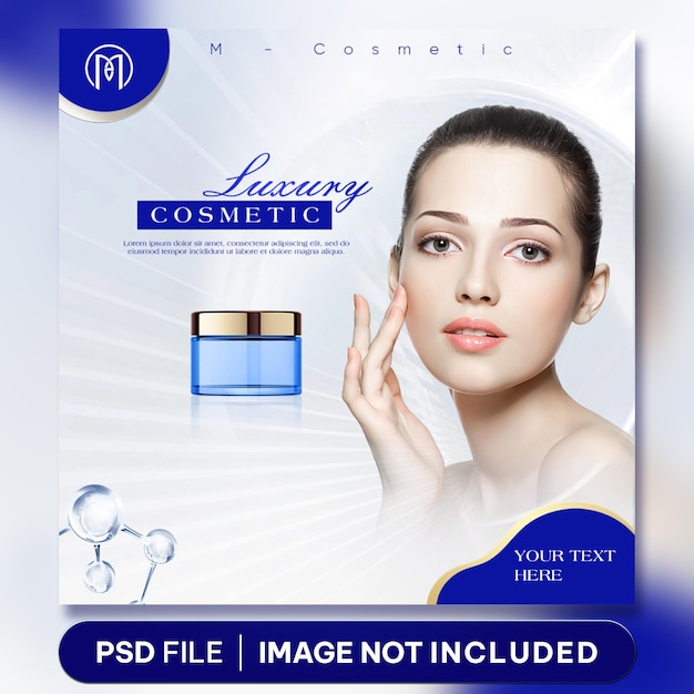 PSD cosmetic banner template