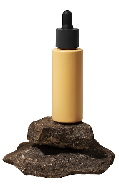 Cosmetic bottle container isolated