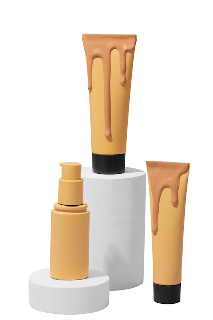 Cosmetic bottle container isolated