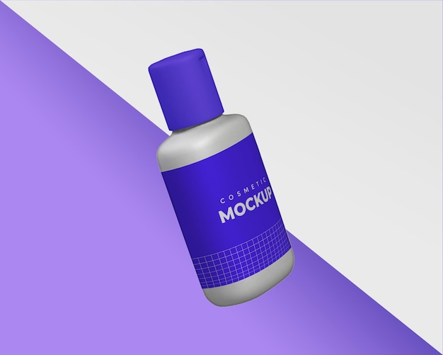 Cosmetic bottle mockup design