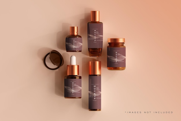 Cosmetic Bottle Mockup Scene