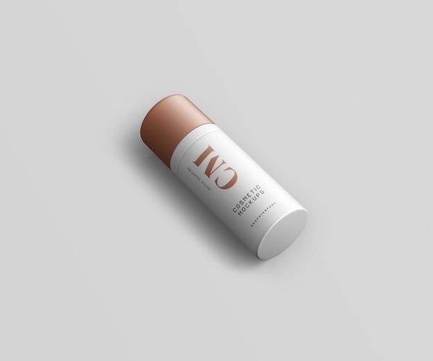 Cosmetic bottle mockup template