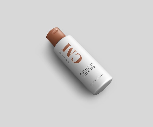 Cosmetic bottle mockup template