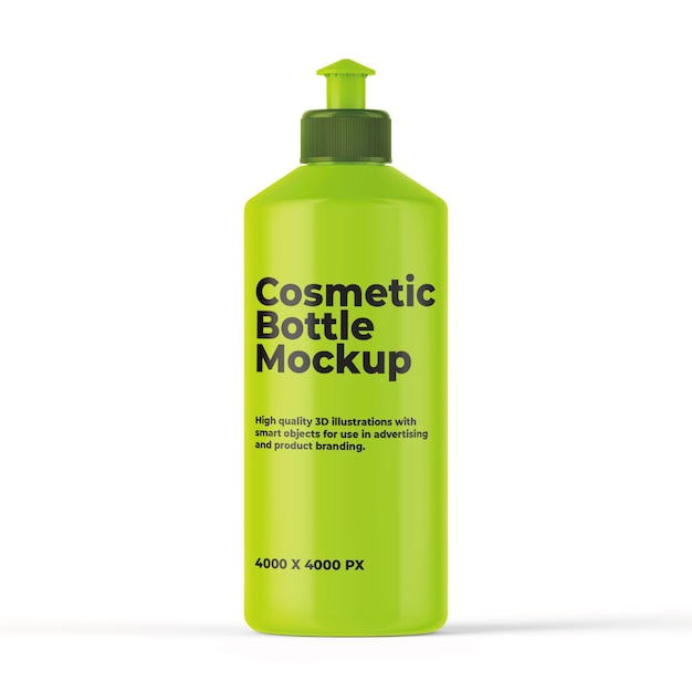 Cosmetic bottle mockup