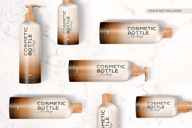 PSD cosmetic bottle mockup