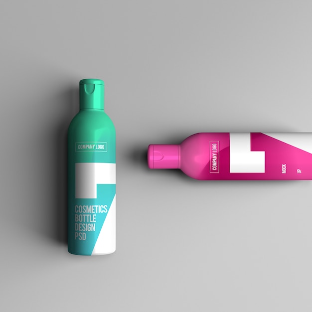 Cosmetic bottle mockup