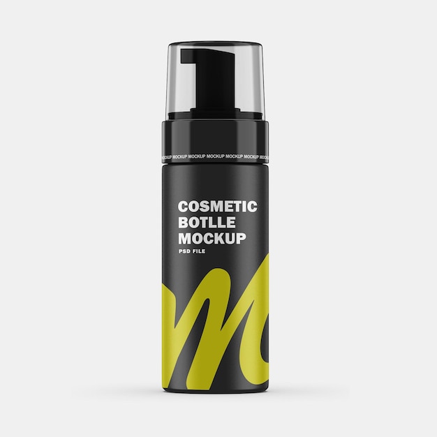 PSD mockup di bottiglia cosmetica