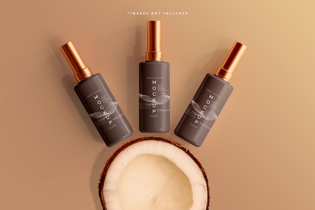 Mockup di bottiglia cosmetica