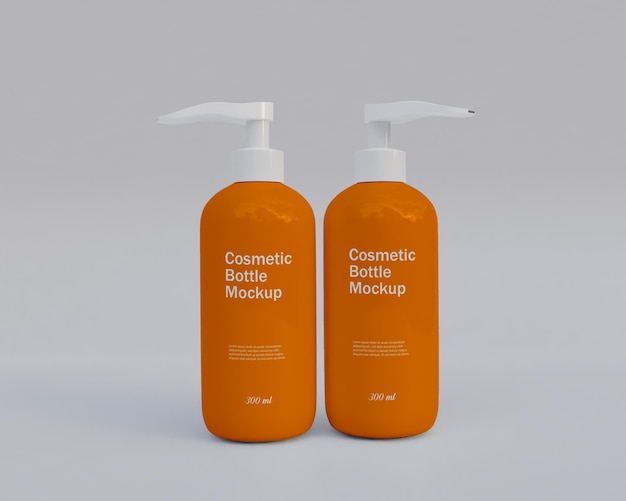 PSD mockup di bottiglia cosmetica