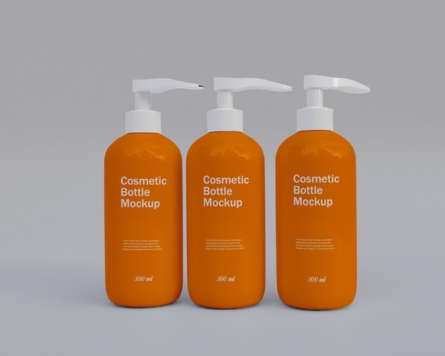 Cosmetic bottle mockup