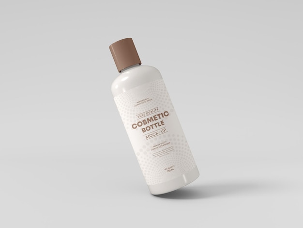 Cosmetic bottle packaging mockup