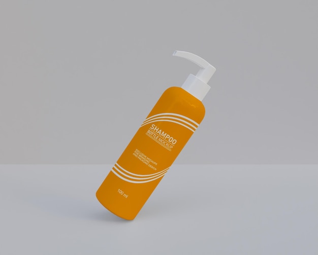 Cosmetic bottle packaging mockup