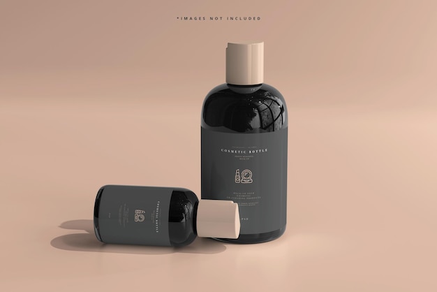 Bottiglie cosmetiche mockup