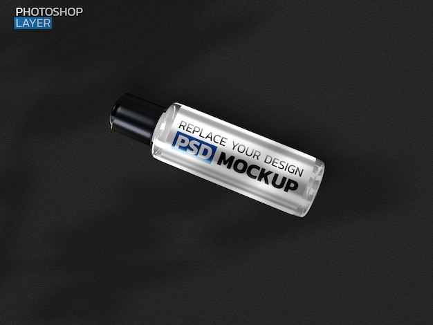 Cosmetic cream bottle 3d rendering mockup design