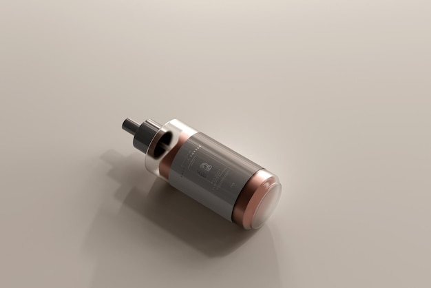 Cosmetic cream bottle mockup