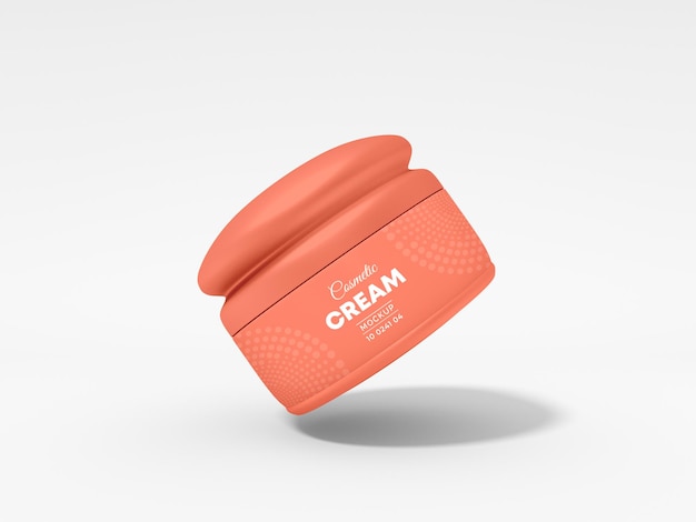 Cosmetic Cream Container Packaging Mockup