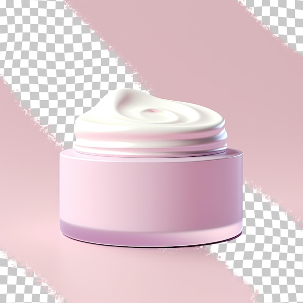 PSD cosmetic cream on transparent background