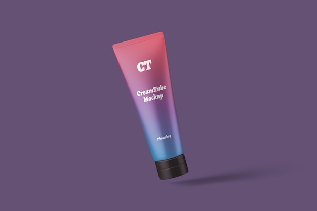 Mockup di tubo crema cosmetica