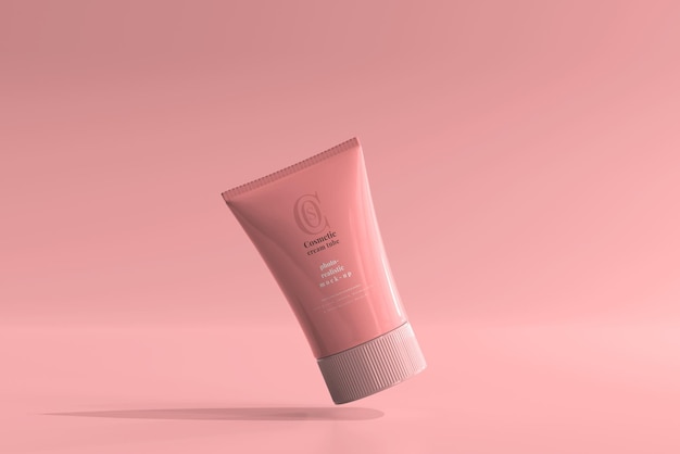 Cosmetic Cream Tube Mockup