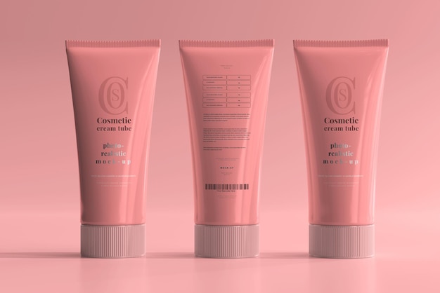 Mockup di tubo crema cosmetica