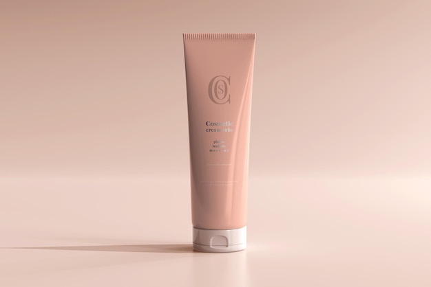 Cosmetic Cream Tube Mockup