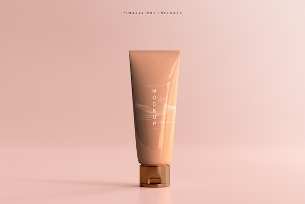 Cosmetic cream tube mockup