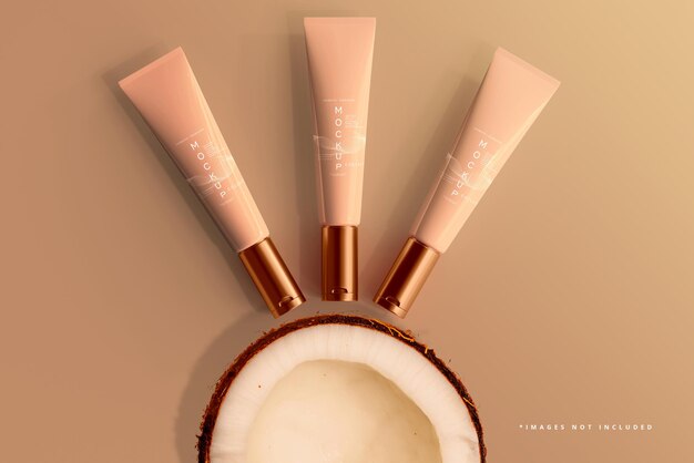 Mockup di tubo crema cosmetica