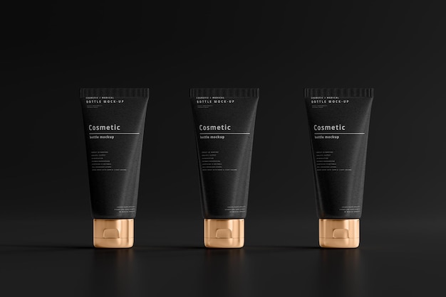 Cosmetic cream tube mockup