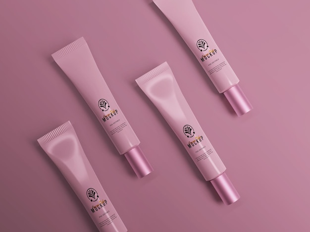 cosmetic cream tube mockup