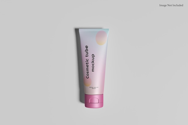 Cosmetic cream tube mockup