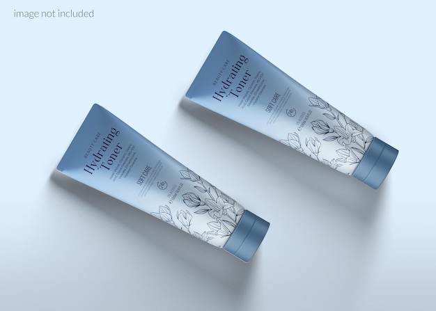 Cosmetic cream tube mockup