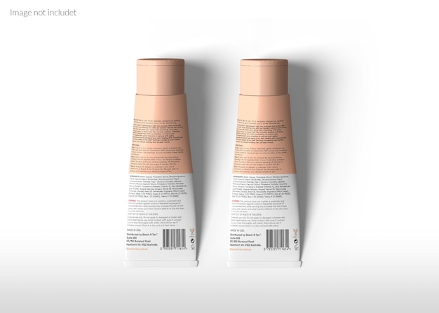 Cosmetic cream tube mockup