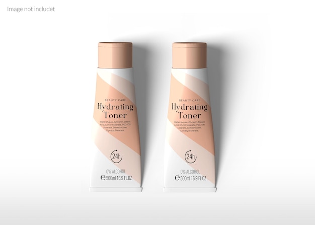 Cosmetic cream tube mockup