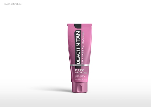 Cosmetic cream tube mockup