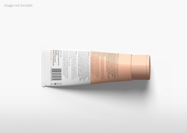 PSD cosmetic cream tube mockup