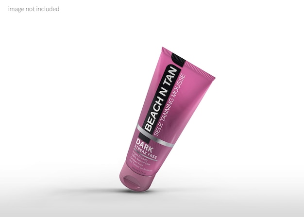 Cosmetic cream tube mockup