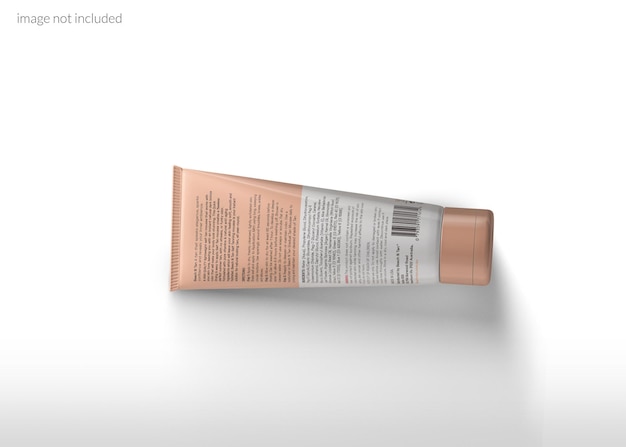 Cosmetic cream tube mockup