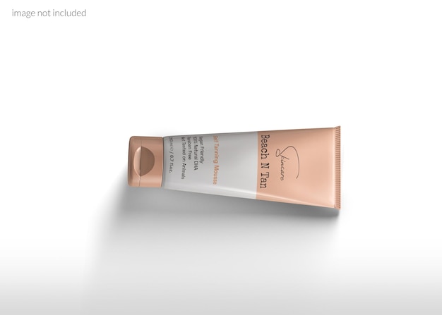 Cosmetic cream tube mockup