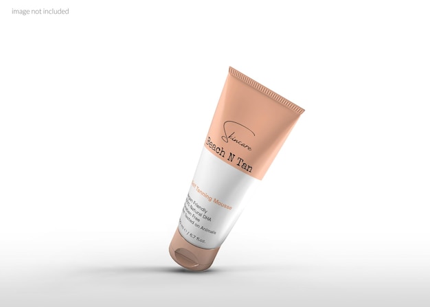 Cosmetic cream tube mockup