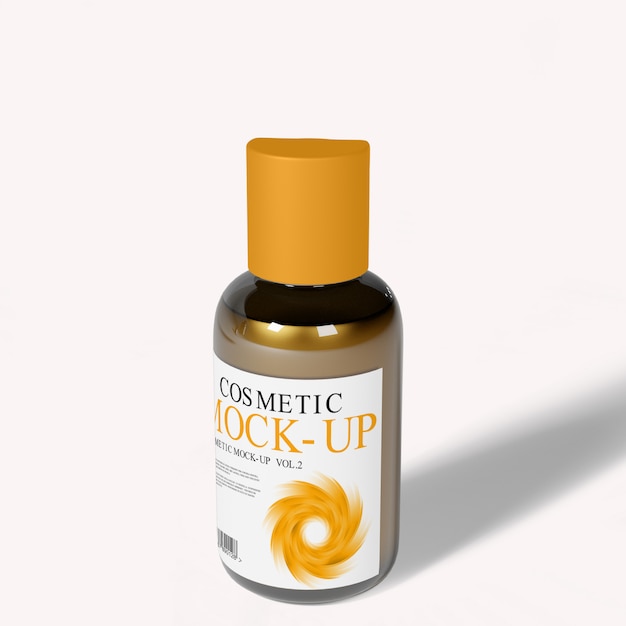 PSD mockup di bottiglia dell'erogatore cosmetico