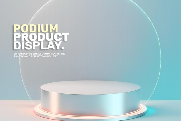 cosmetic display product podium stand luxury podium scene for product display 3d rendering