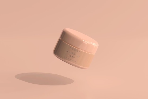 Cosmetic jar mockup