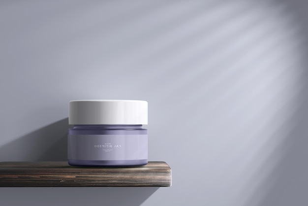 cosmetic jar mockup