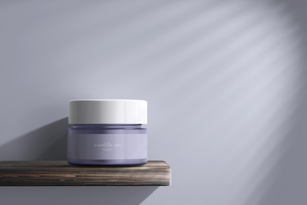 Cosmetic jar mockup