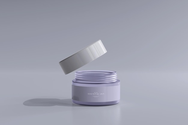 Cosmetic jar mockup