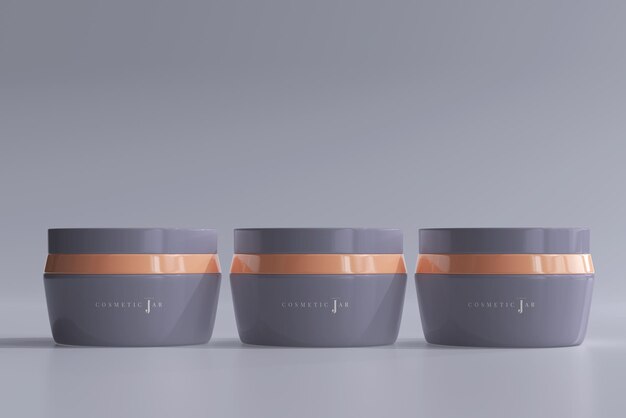 Cosmetic Jar Mockup
