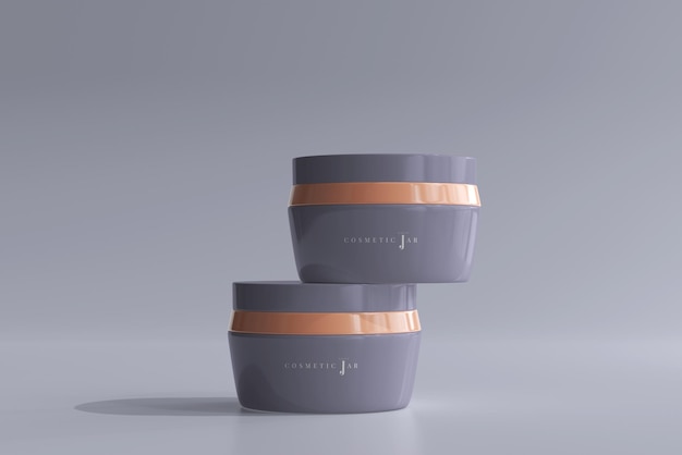 PSD cosmetic jar mockup