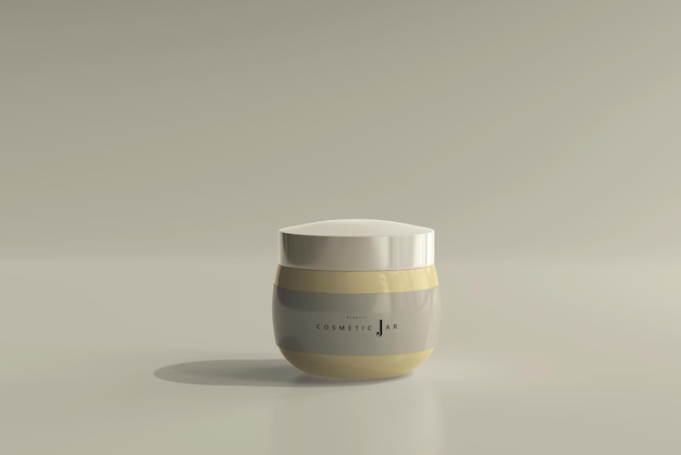 Cosmetic Jar Mockup